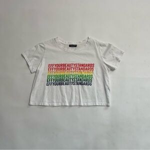 Tess Holiday “Eff Your Beauty Standards” X Fashion to Figure crop top